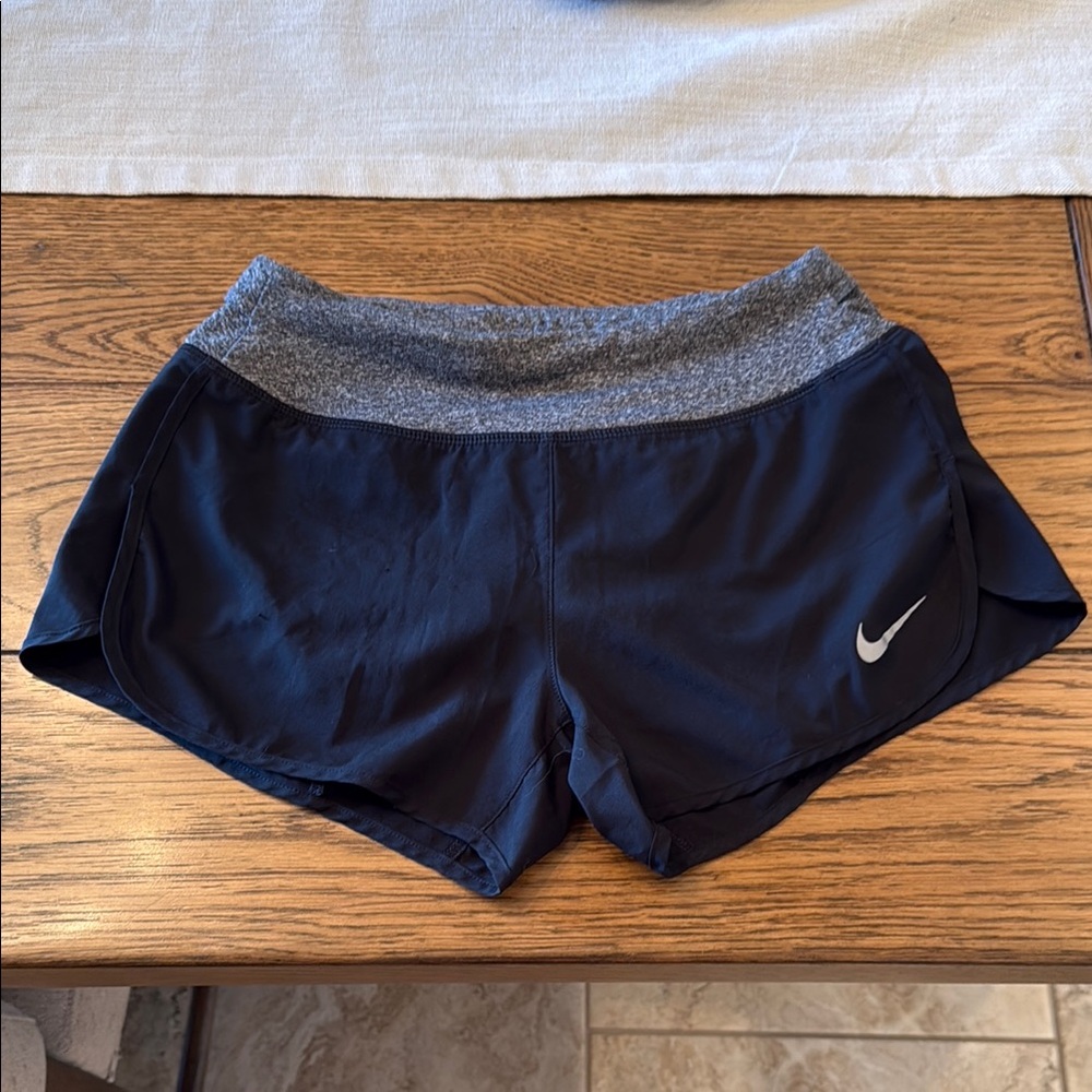 Nike Women's Black and Gray Sports Shorts